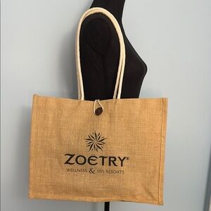 Zoetry Resort Tan Tote Bag